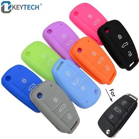 Okeytech Funda De Silicona Para Llave De Coche Carcasa Con Tapa Para