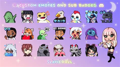 I Will Create Custom And Cute Twitch And Discord Emotes Artofit