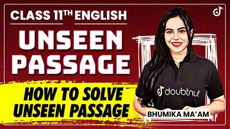 Unseen Passage In English How To Solve Unseen Passage Class