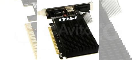 Видеокарта MSI GeForce GT 710 Silent LP GT 710 2GD купить в Норильске с ...