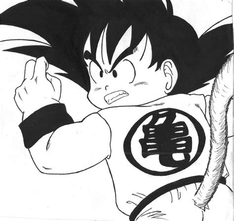 Goku Lineart Ii By Raatosielu On Deviantart