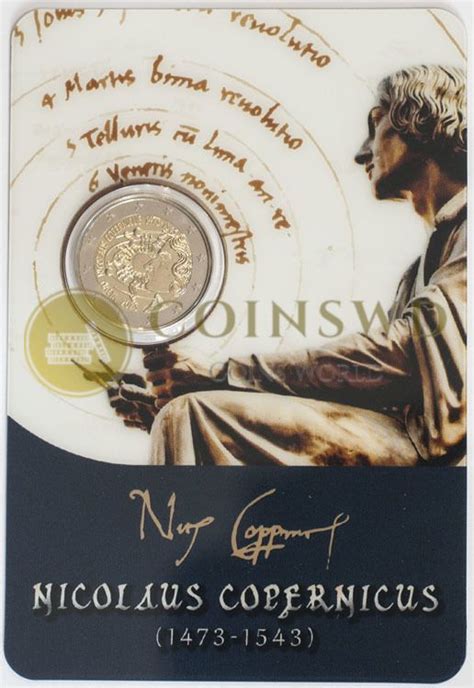 Malta Euro Nicolaus Copernicus Coin Card Bu