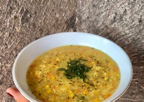 Resep Sup Telur Jagung Wortel Oleh Ira Pramesti Cookpad