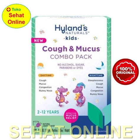 Jual Hylands Naturals Kids Cough And Mucus Daytime And Nighttime Combo