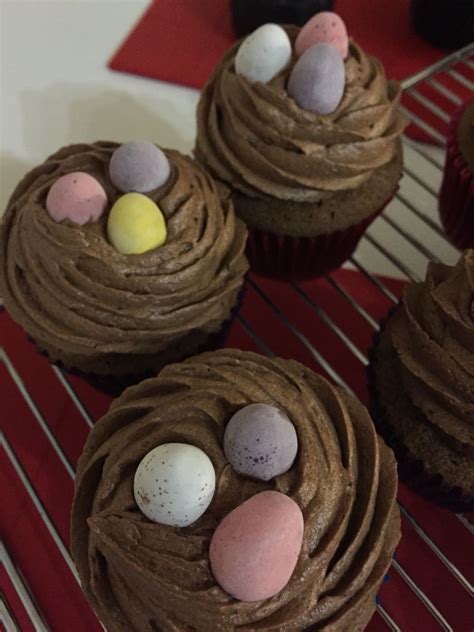 Homemade Chocolate Easter Egg Cupcakes With Hummingbird Butter Cream