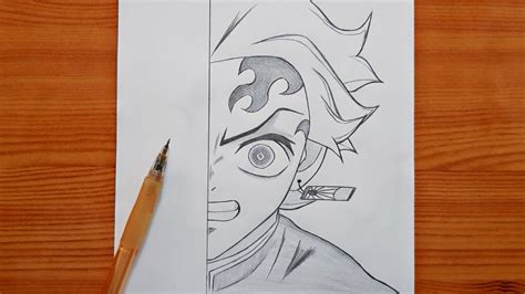 How To Draw Tanjiro Kamado Tanjiro Step By Step Easy Drawing For