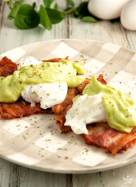 Eggs Benedict With Avocado Sauce | Paleo Leap