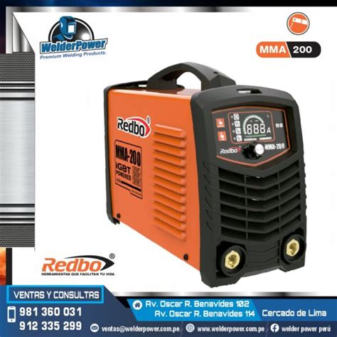 Soldadora Inverter Mma V Redbo Welder Power Premium