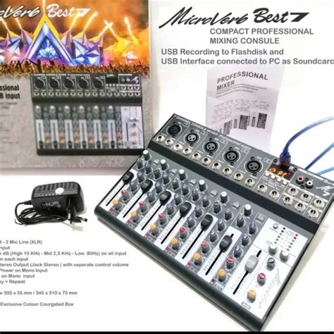 MIXER MICROVERB BEST 7 ORIGINAL BLUETOOTH Lazada Indonesia