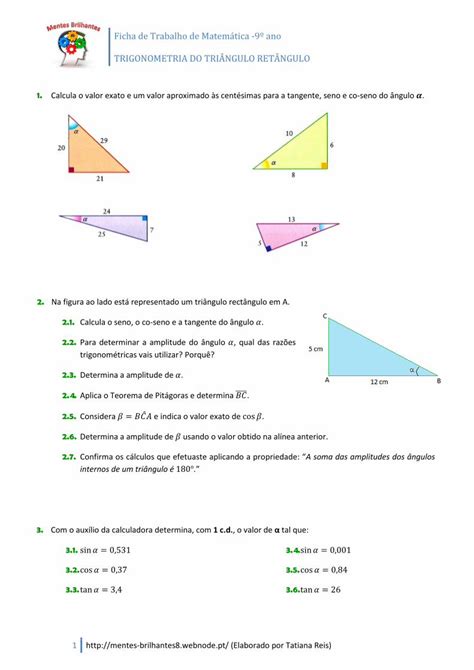 PDF Trigonometria Do Triângulo Retângulo DOKUMEN TIPS