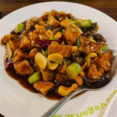 Tofu Vegan Spitalfields United Kingdom Gong Bao King O’ster Mushrooms With Cashew Nuts Review