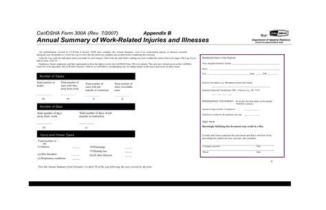 Osha Form 300A Fill Out Printable PDF Forms Online