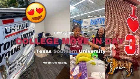 College Move In Day Dorm Tour Vlog Tsu Freshman Dorm Unpacking