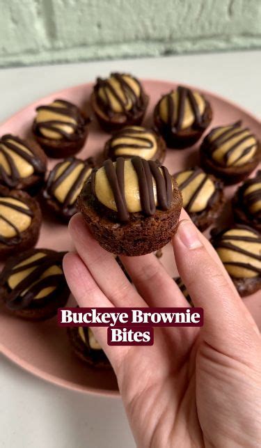 Buckeye Brownie Bites Recipe In Peanut Butter Brownie Bites