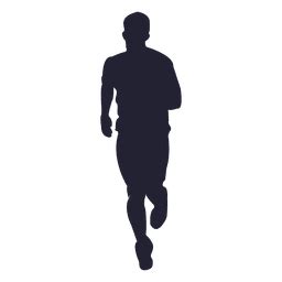 Marathon Running Silhouette PNG & SVG Design For T-Shirts