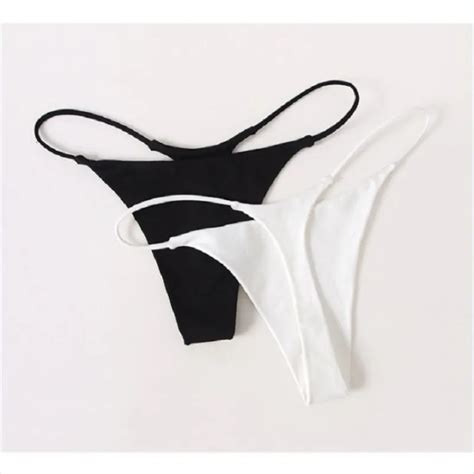 Lencer A Sexy Para Mujer Mini Bragas Con Cintur N Fino Tanga Sexy Bikini De Cintura