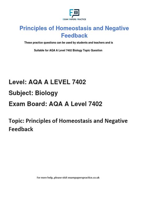 3 6 4 1 Principles Of Homeostasis And Negative Feedback Pdf Interferon Gamma Interferon