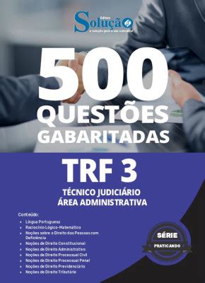 Caderno de Questões TRF 3 Técnico Judiciário Área Administrativa