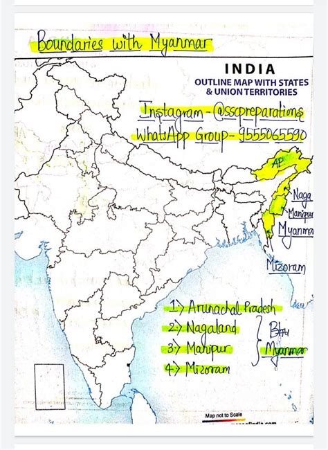 Class 9 Geography Maps Chapter 1 India Size And Location Artofit