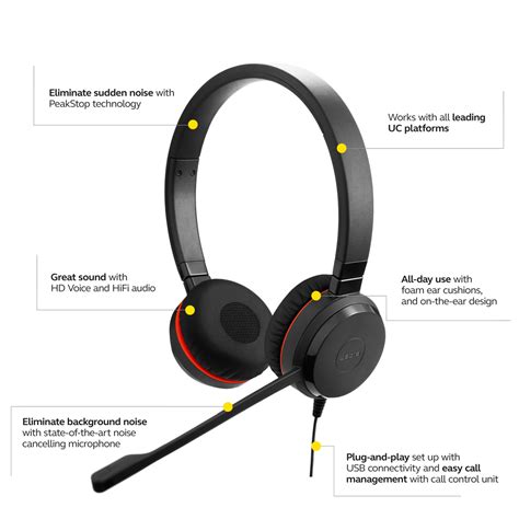 Jabra Evolve Se Ms Stereo Uc Usb Headset Amazon Co Uk Electronics