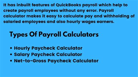 Ppt Quickbooks Payroll Calculator Powerpoint Presentation Free