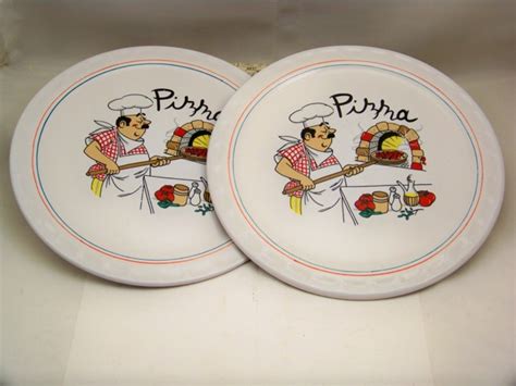 3 Piece Pizza Plate Set for Two | Les Bricolles de Cleo en.