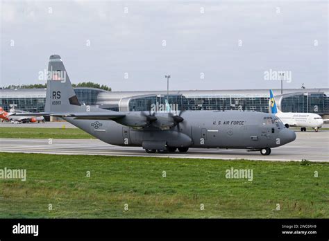 US Air Force Lockheed C 130 Hercules Military Transport Aircraft