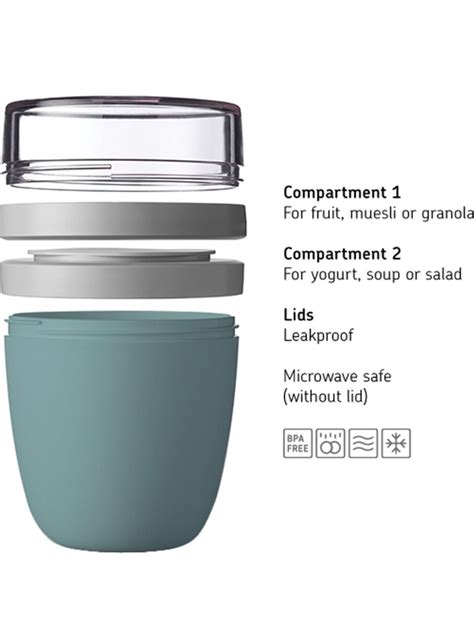 Lunchpot Mepal Ellipse Mini 420 Ml Nordic Sage 107650094700 Equip