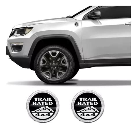 2 Emblemas Jeep Willys Renegade Compass Commander Wrangler