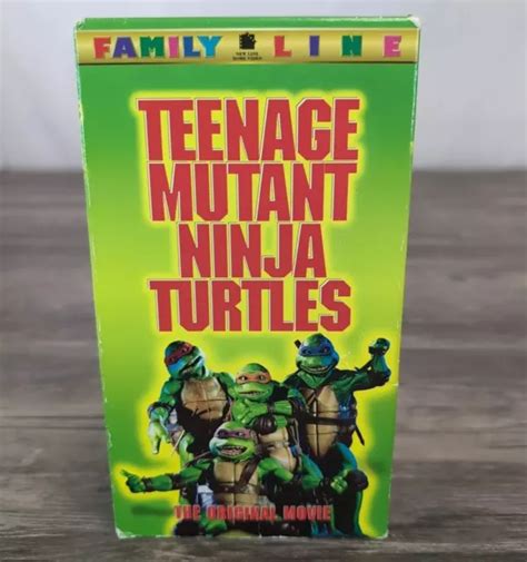 Teenage Mutant Ninja Turtles The Movie Vhs Cassette Tmnt Tested Vg