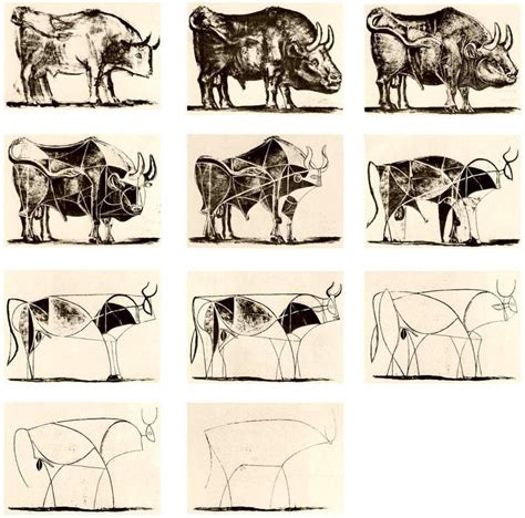 The Bull 1945 1946 • Pablo Picassos The Bull Is A Series Of Eleven