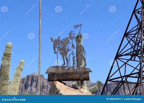 Goldfield Ghost Town Arizona Editorial Photography Image Of Skyline Dusk 280649322