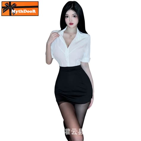 Cs Lingerie Hot Secretary Uniform Temptation Bed Flirting Supplies Open End Uniform Daraz Lk