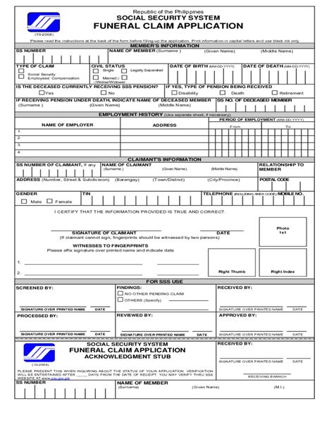 Sss Burial Claim Requirements 2024 Dannie Jasmina