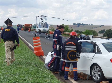 Acidente Com Morte Envolvendo Caminhão E Carro Em Marialva Plantão