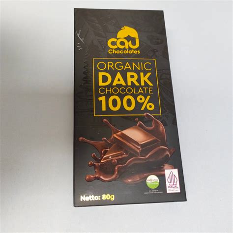 Jual Organic Dark Chocolate 100 No Sugar 80g Cokelat Keto Cau