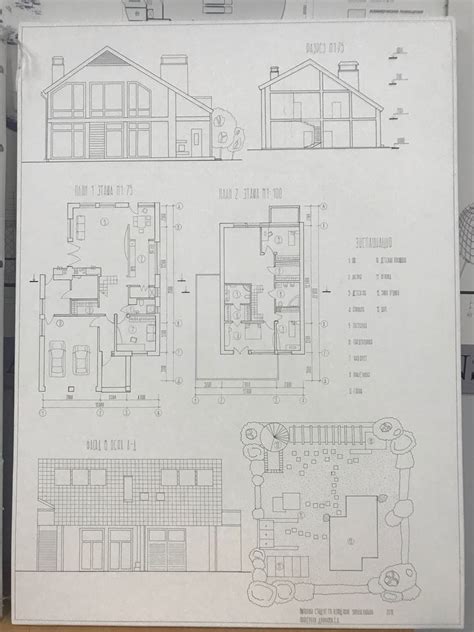 Plano Cortes De Casa Unifamiliar Pisos M X M M Pdf