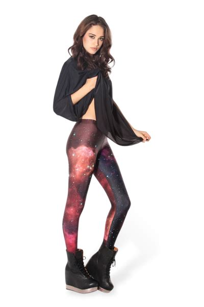 Pink Galaxy Leggings Outfits For Women