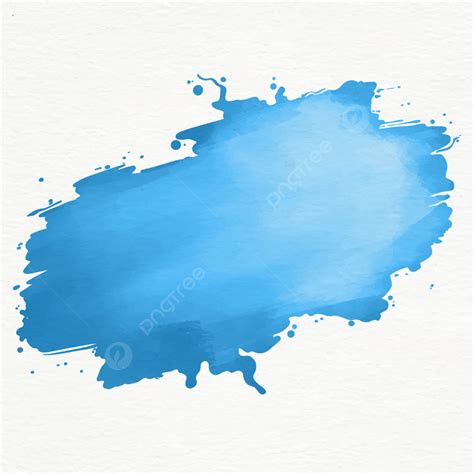 Blue Watercolor Splash Background Water Stained Stains Stroke Png