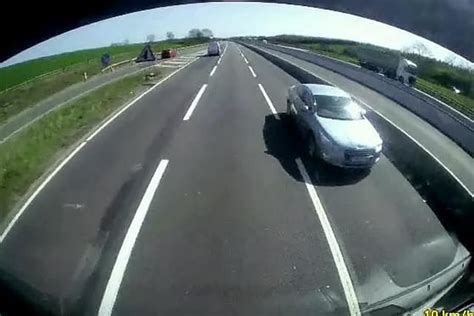 Terrifying Dashcam Footage Shows Confused Driver Going The Wrong Way