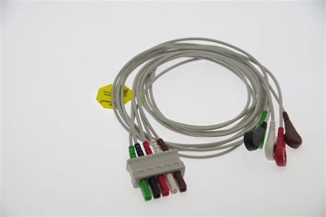 Ecg Ekg Leads Euro Style Leads Wire Snap Head For Mindray Patient Monitor