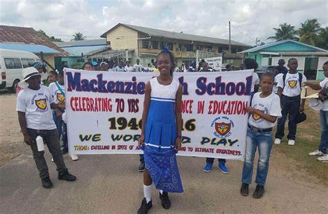 70 Years Educating Linden Mackenzie High Holds Route March To