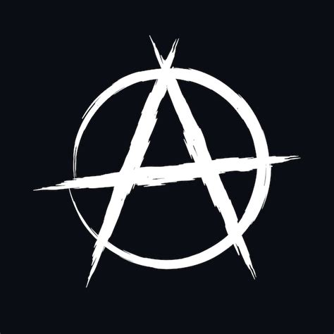 Premium Vector Hand Drawn Flat Design Anarchy Symbol