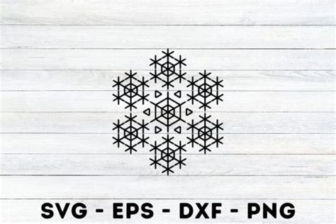 Snowflake Silhouette Svg Graphic by MagaArt · Creative Fabrica