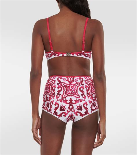 Majolica Bikini Set In Pink Dolce Gabbana Mytheresa