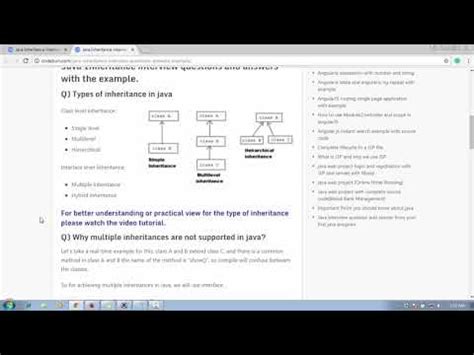 Java Inheritance Interview Questions And Answers With Example Part