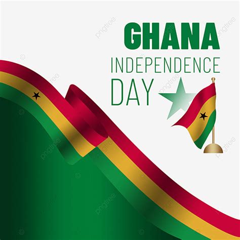 Ghana Independence Day PNG Picture, Ghana Independence Day Flag Ribbon ...