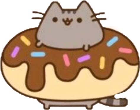 Download Transparent Cartoon Donut Png Donut Pusheen The Cat Png