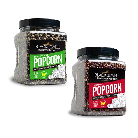 Black Jewell Gourmet Popcorn Kernel Variety Pack With Original Black