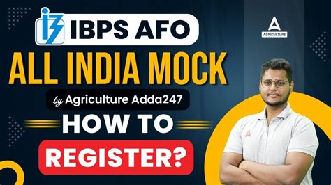 Ibps Afo All India Mock By Agriculture Adda247 How To Register